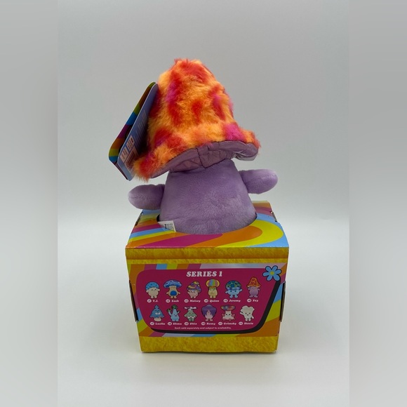 New Living On The Veg Fey Stuffed Mushroom Plush Toy Kellytoy Fun Guy Series 1 - Picture 2 of 3